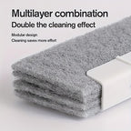 Universal Window Rail & Track Cleaning Tool – Multipurpose Brush for Window Tracks, Door Tracks, Kitchen Counters & Small Corners – Deep Cleaning Tool for Home, Car & Appliances (Gray)
