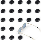 Eyeglasses Temple Grips Retainer, 10 Pairs Silicone Anti Slip Eyewear Retainer Eyeglasses Stopper for Ear Hooks Holder Mini Eyewear Frame Grips for Spectacle, Eyewears, Glasses, Sunglasses, Black