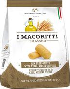 I Macoritti Classici Mini Breadsticks with Extra Virgin Olive Oil | Dip & Bread Sticks Snacks, Authentic Italian bread Snack - Made in Italy, Zero Sugar, No Artificial Flavors, Non-GMO, Preserve Free - 8.8 oz