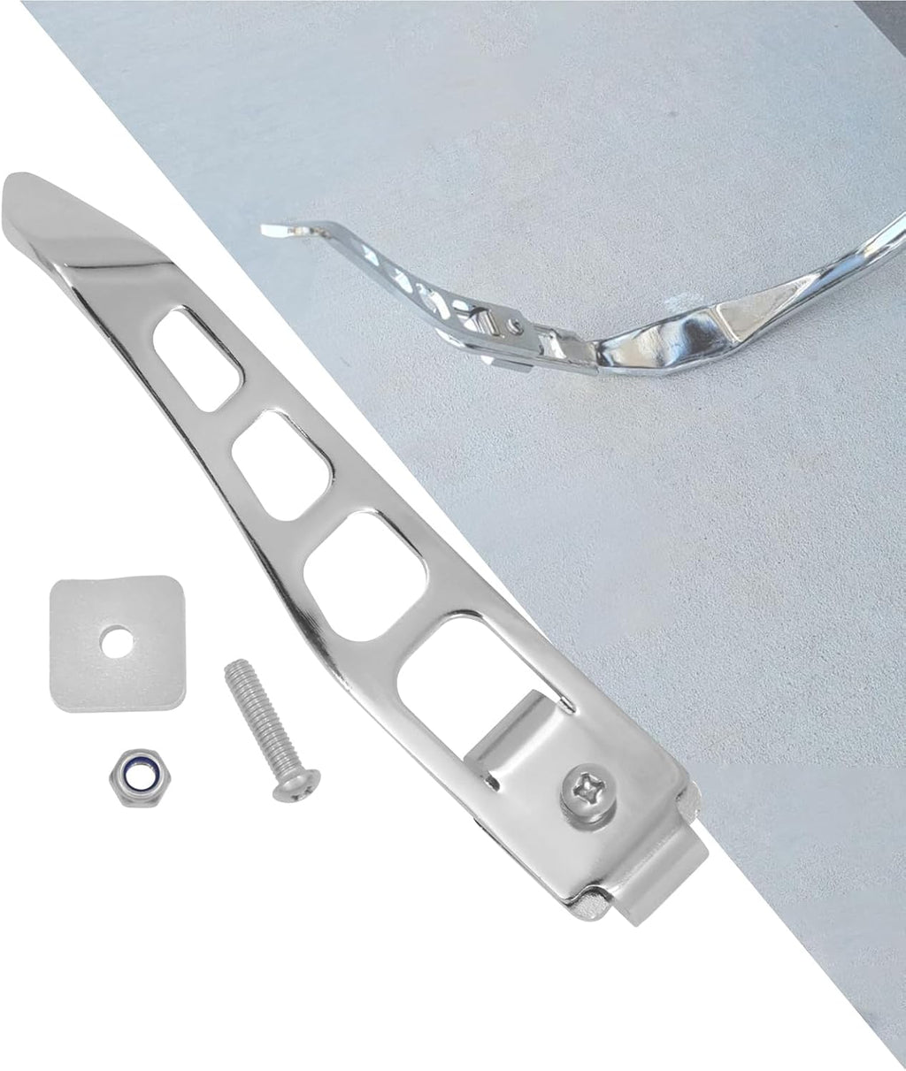 HDBUBALUS Motorcycle Kickstand Extension Fit for Harley Dyna Street Bob FXDB Fat Bob Low Rider Super Glide Custom 1993-2017 Chrome