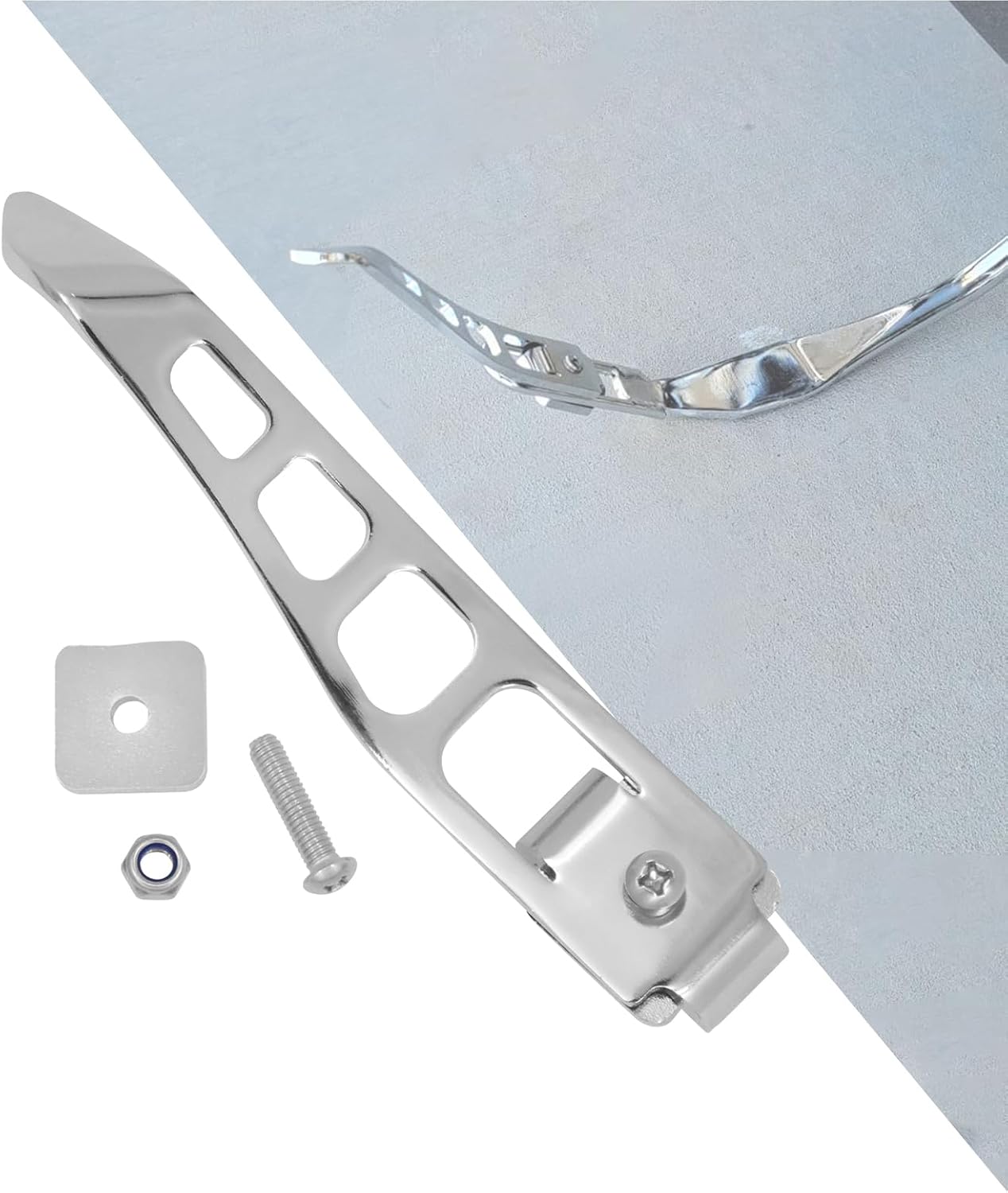 HDBUBALUS Motorcycle Kickstand Extension Fit for Harley Dyna Street Bob FXDB Fat Bob Low Rider Super Glide Custom 1993-2017 Chrome