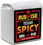 RubWise Texas Style Spicy BBQ Brisket Rub (1 lb) No MSG | Dry Spice Blend Seasonings for Smoking and Grilling | Meat Rubs for Smoker | Savory & Hot Seasoning for Beef, Burgers, Ribs, Steak, Chicken
