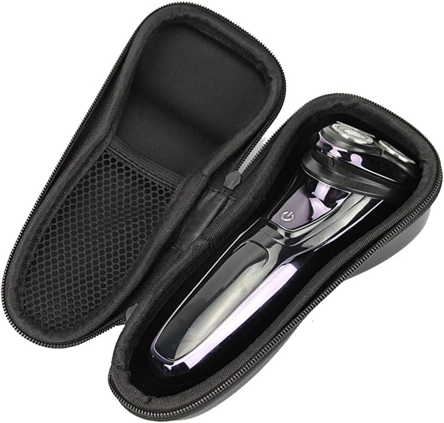 INVODA Storage Case for Electric Shavers (3800/3500/2300/2100 Series) | High-Density EVA 1680D Material | 7.09x3.15x2 Inches | Waterproof Shock-Resistant Storage (Black, Case Only)