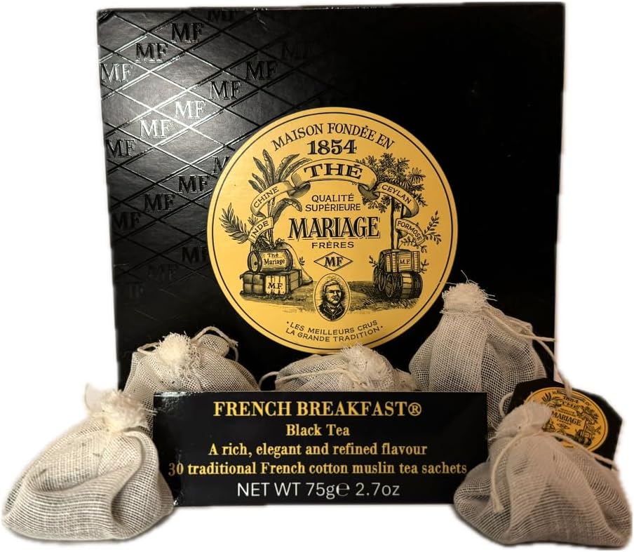Mariage Freres - French Breakfast Tea - Box of 30 Traditional French Muslin Tea Sachets