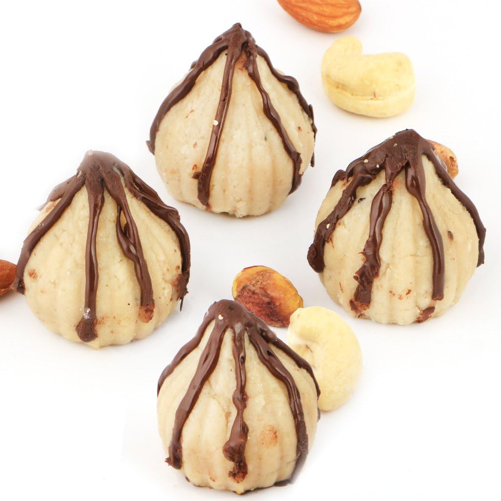 Ghasitaram Gifts Indian Sweets - Chocolate Drape Kaju Modak 800 gms