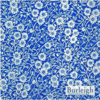 Burleigh 20 Luxury Paper Cocktail Napkins- Calico (Blue)