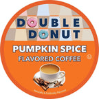 Double Donut Coffee Pumpkin Spice Coffee Pods, Single Serve Coffee for Keurig K Cups Machines, Medium Roast Pumpkin Pods, 100 Count