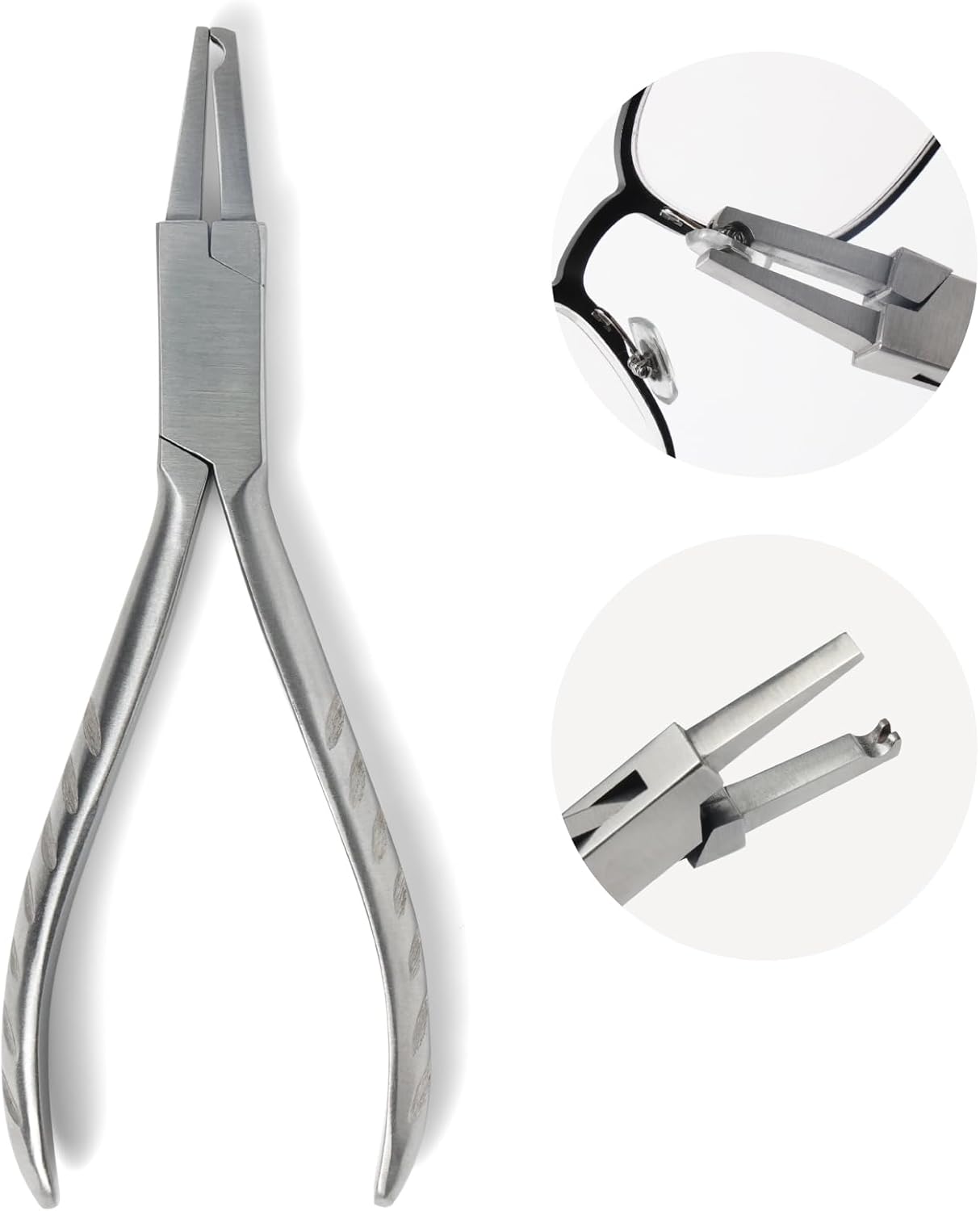 Eyeglasses Frame Pliers,Nose Pad Plier Optical Adjusting Eyeglasses Glasses 'Nose Pads Arm Pliers Eyeglass Repair Kit