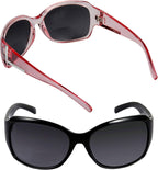 Mass Vision Bifocal Sunglasses 'The Fashionista' Women's Designer Outdoor Reading Glasses with UV400 Protection (2 Pack)
