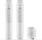 Waken Electric C11 3-Piece Replacement Filter Set with 1 PAC, 1 RO, and 1 CF