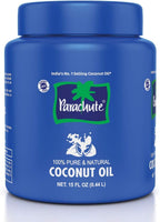 Parachute Coconut Oil| 100% Pure & Natural| Unrefined Coconut Oil| No Chemicals & Preservatives| Fresh Long Lasting Aroma| Untouched By Hands| 15 Fl Oz Jar