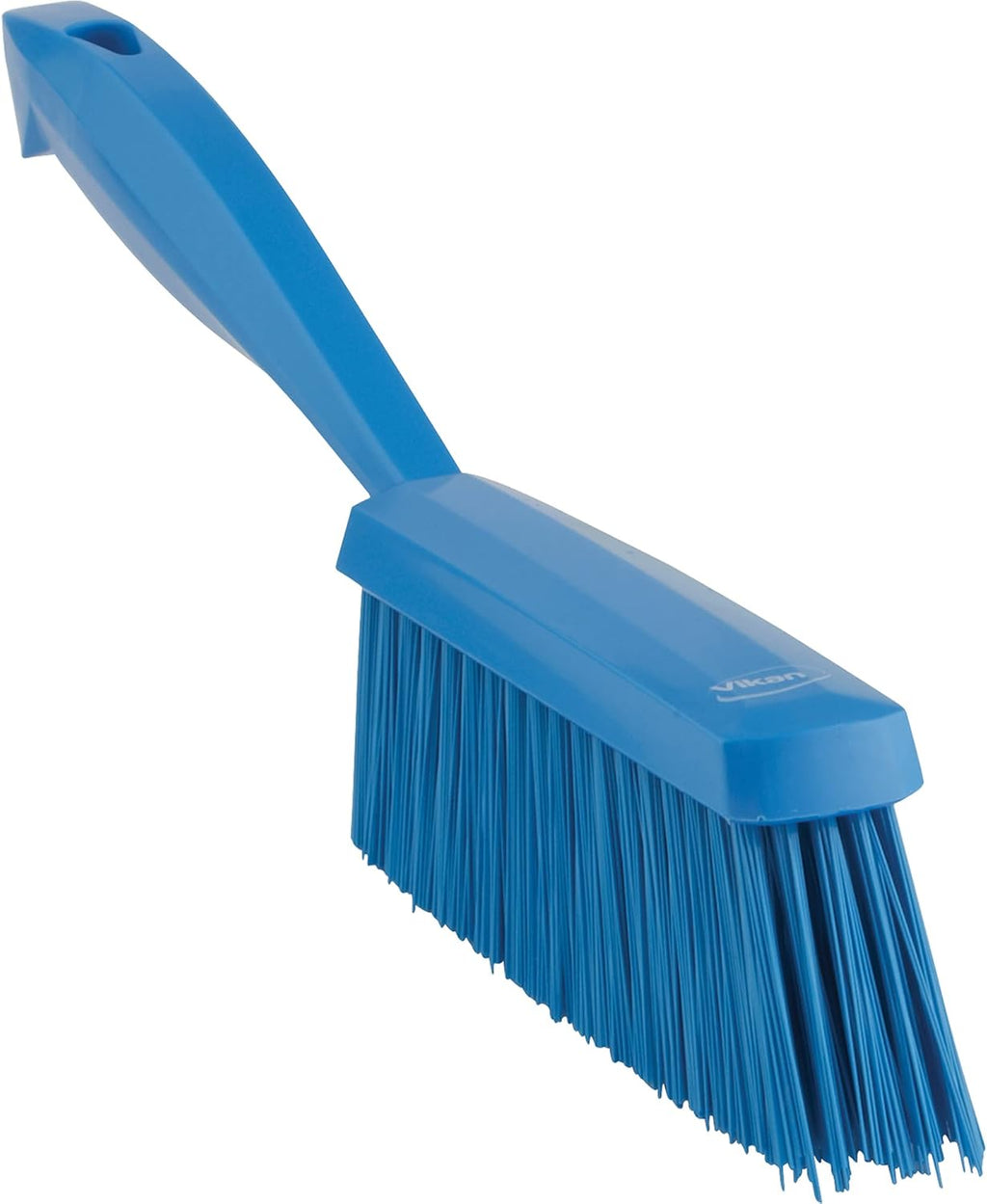 Vikan 45893 Bench Cleaning Brush, Polypropylene/Polyester Medium Bristle Dustpan Brush & Sweeper, 14 Inch, Blue