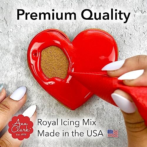 Ann Clark Red Royal Icing Mix 4.3-oz. Pouch Makes 2 Cups Red Cookie Icing