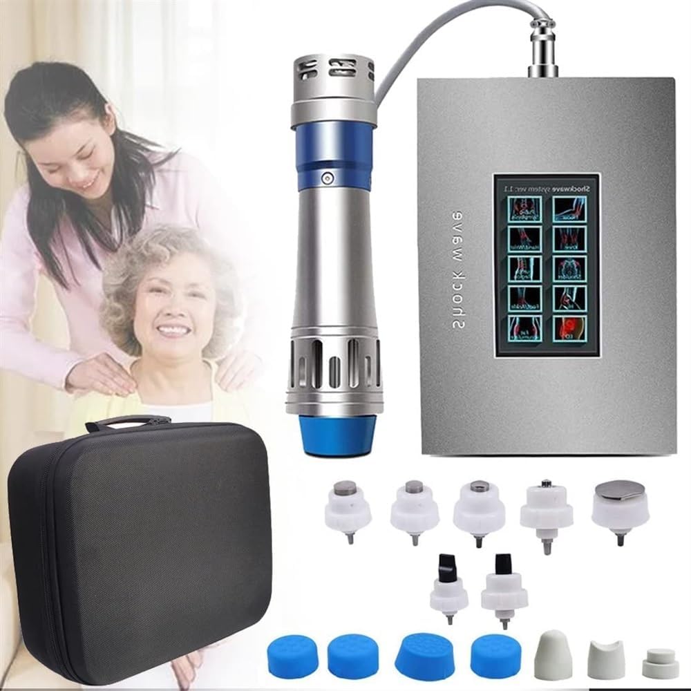 Extracorporeal Shockwave Therapy Machine, ED Shock Wave for Erectile Dysfunction & Treatment and Relieve Pain with 7 Massage Heads
