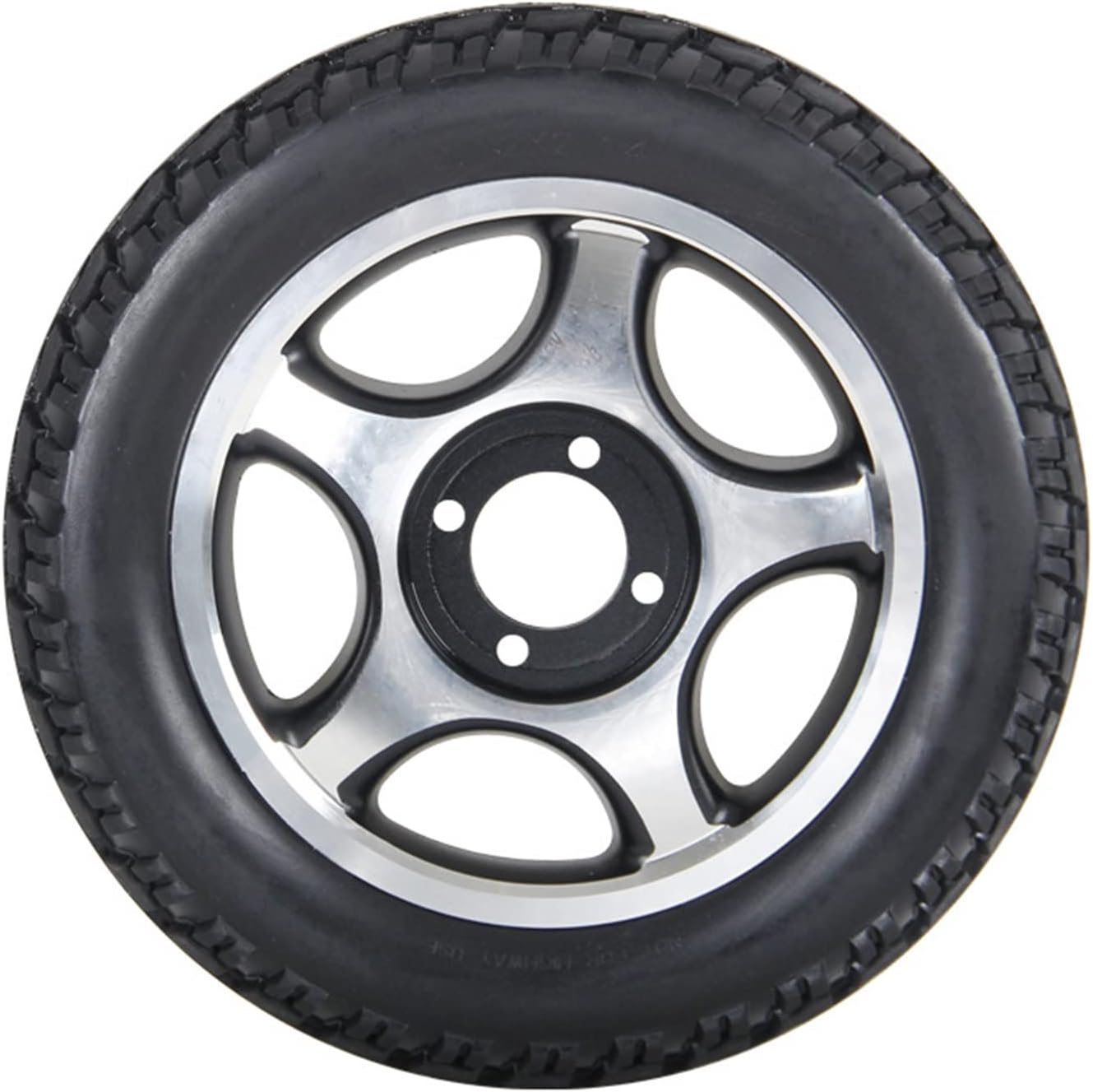 12 1/2x2 1/4, 12 Inch Wheelchair Replacement Rear Wheels, Power Wheelchair Wheel Accessories, PU Solid Tires, Metal Hubs