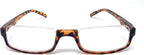 The Modesto Semi-Rimless Half Reader Half Moon Reading Glasses for Men and Women, 3.50 Brown Tortoise