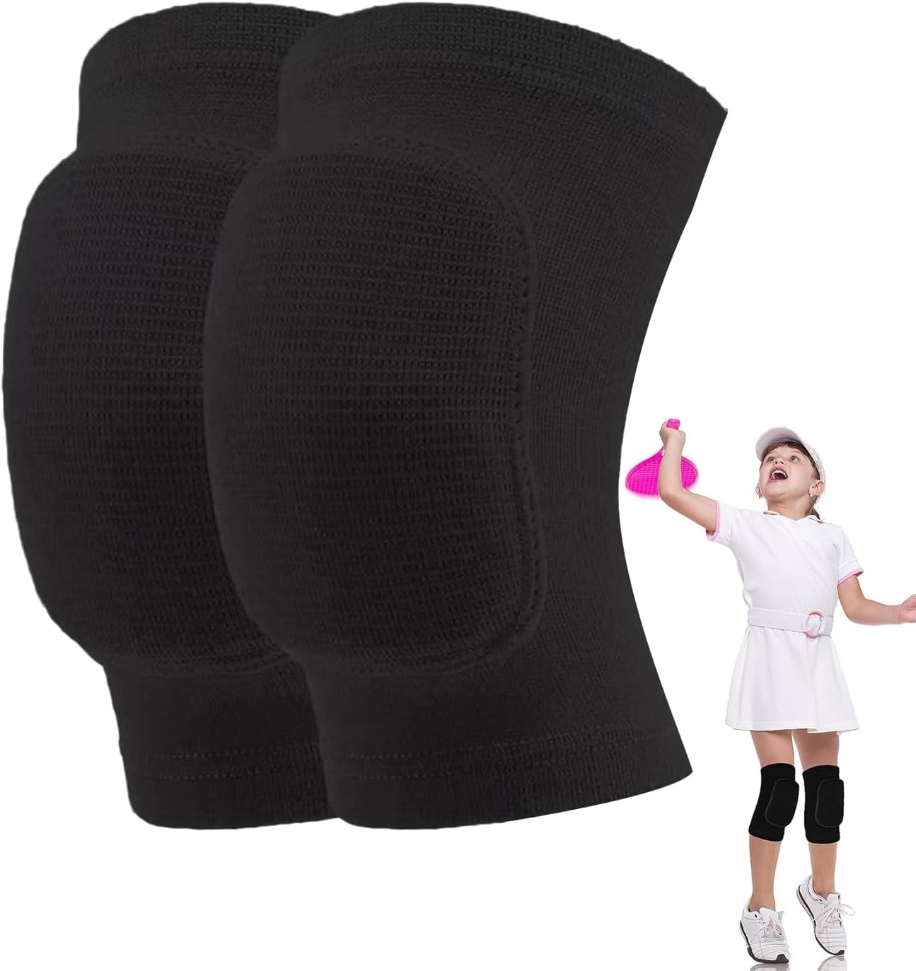 Volleyball Knee Pads for Women Men Youth Kids, Knee Brace for Basketball Soccer Football Dance Yoga Tennis Running Cycling Workout Climbing (Medium)