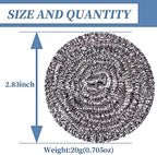 Stainless Steel Scrubber Scrubbing Scouring Pad Sponges Clean Pot Pan and Steel Wool for Kitchen Bathroom