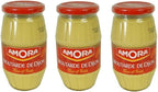 Amora Moutarde de Dijon Fine et Forte - Fine French Strong Dijon Mustard | Made in France | 440 Grams (15.5 Ounce) Glass Jar, 3-Pack