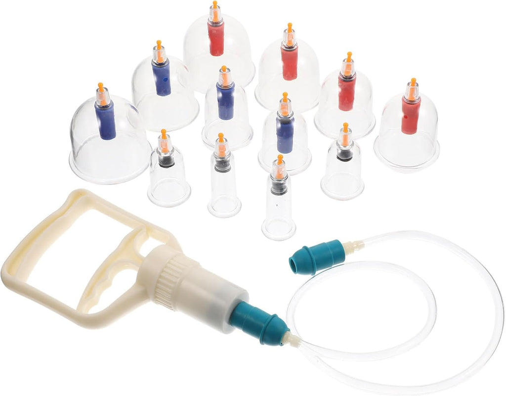 FRCOLOR Vacuum Suction Cupping Cups Cupping Therapy Device Home Massage Tool Beauty Tool Thickened Cups Set