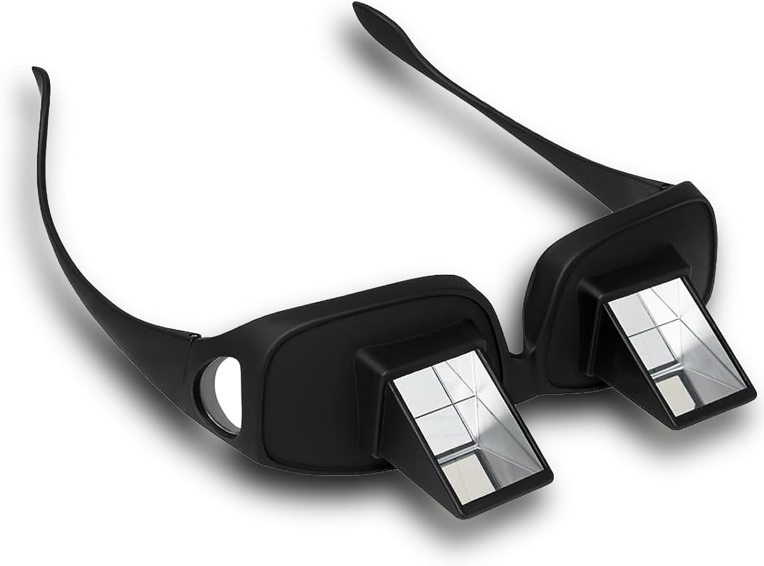 Horizontals Lazy Glasses Prism Glasses – 90° HD Vision for Bed Reading & TV Watching, Lightweight Horizontal Spectacles with Ergonomic Design (Black Frame)