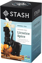 Stash Tea Licorice Spice Herbal Tea, 20 Count Box of Tea Bags Individually Wrapped in Foil (packaging may vary), Naturally Sweet Herbal Tisane, Zero Caffeine, Drink Hot or Iced