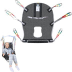 6 Point Universal Full Body Patient Lift Sling,Breathable Mesh & Commode Opening,Fit for Hoists Safe Weight Capacity of 500 lbs