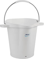 Vikan 56925 Pail,5 gal.,PP/SS,White