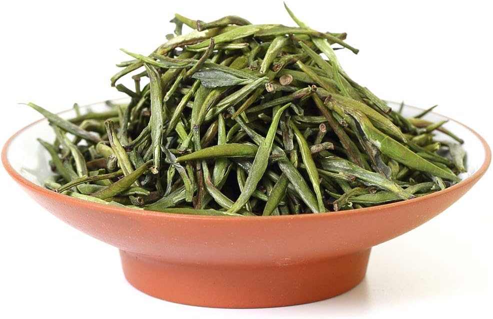 GOARTEA Zhuyeqing Green Tea - 100g / 3.5oz Supreme Grade - Emei Mountain Bamboo Leaf - Chinese Spring Green Tea Loose Leaf