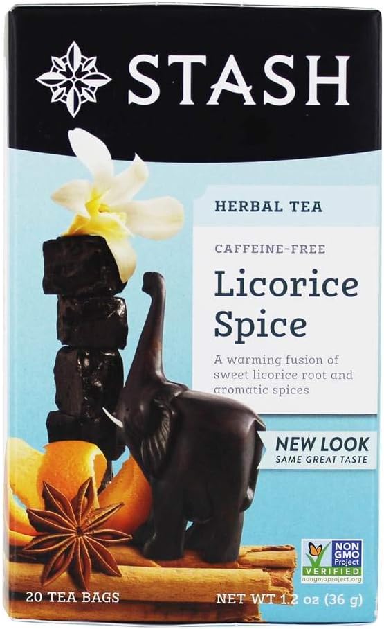 STASH TEA TEA,HERBAL,LICORICE SPICE, 20 BAG, 1.2 Oz