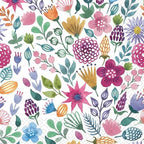 IHR Ideal Home Range Party Napkins Disposable 3-Ply Paper Lunch Napkin Pack, 6.5" x 6.5", Spring Medley, 20-Count