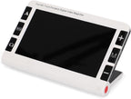 7 Inch Handheld Portable Digital Magnifier, 2-32X Zoom Foldable Handle with Enhanced 19 Color Modes, Video Digital Magnifier for Seniors, Low Vision, Books, Pages, Magazines