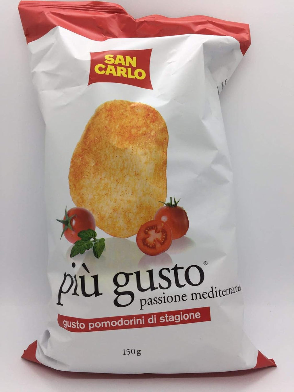 5x San Carlo Più Gusto Passione Mediterranea Ready Salted Crsps Potato Chips Snack 50g