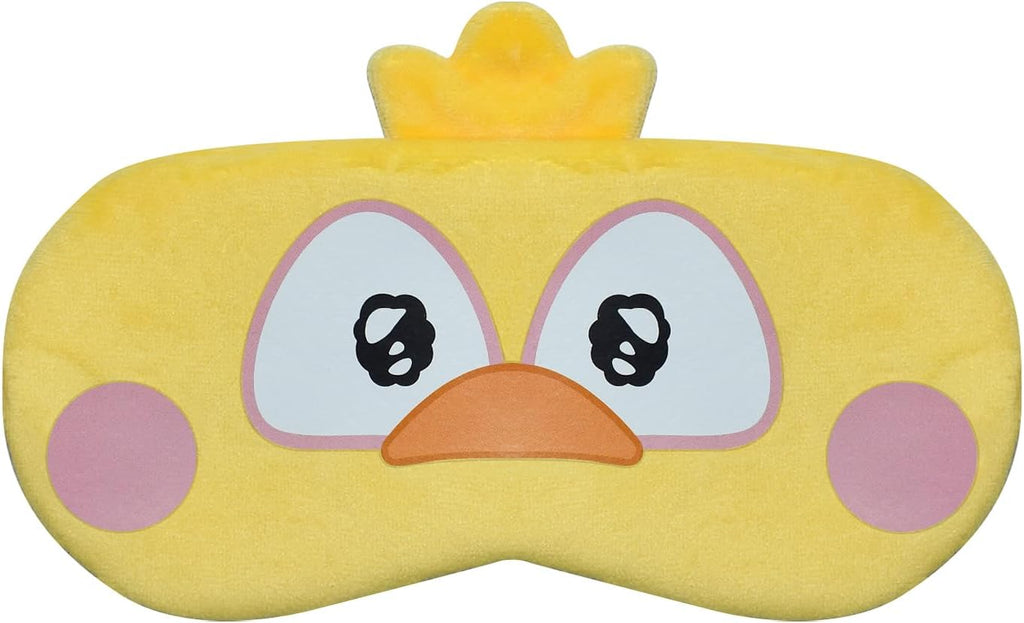 Cute Sleep Masks Cartoon Animal Eye Mask Plush Sleeping Mask & Travel Blindfold - Funny Novelty Eye Shade for Women Men (Chick)