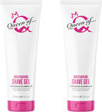 Queen of Ooh la la! Sensitive Moisturising Coconut & Vanilla Shaving Gel For Women TWIN PACK 5.07 fl oz