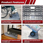 ROBLOCK 3 Inch Rise Detachable Ramps for Wheelchairs for Home Steps Entry, Portable Modular Threshold Wheelchair Ramps for Doorways, Load Capacity 3000 LBS, 2 PCS