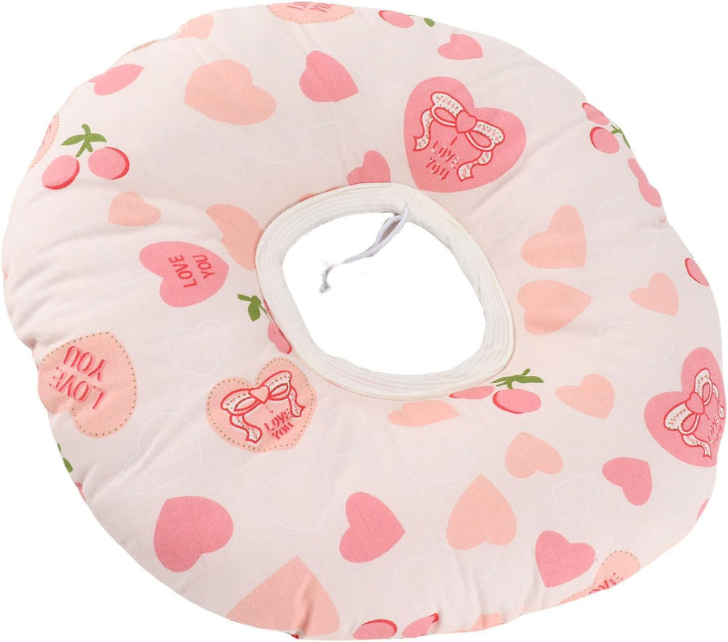 Brrnoo Piercing Pillow, Piercing for Side Sleepers Cotton Inflammation Pressure Sore Ear Guard Ear Guard 12.6 Inch (Heart Shape Light Pink) (Heart Shape Light Pink)
