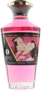 Shunga Warming Massage Oil, Raspberry, 3.5 Fluid Ounce