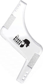 The BEARD BLACK Beard Shaping Tool & Neckline Shaper – Professional Beard Trim Guide & Stencil with Inbuilt Comb – Perfect Line Up & Edging Template for Men – Use with Trimmer or Razor