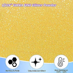 Ceya Ultra Fine Glitter Powder，3.5oz/ 100g Honey Yellow Craft Glitter Powder Mixed Fine Iridescent Nail Sequins Flakes for Epoxy Resin, DIY Crafts Tumblers Painting, Scrapbooking, Christmas Decor