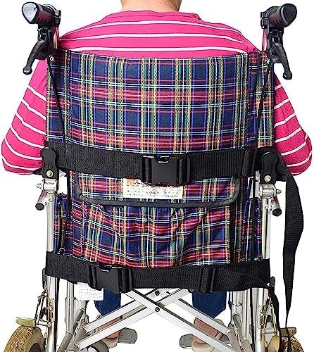 DKULMN Wheelchair Safety Belt, Adjustable Straps Safety Belt,Strap for Seniors Patients Anti-Slip Safety Belt,Anti-Slip and Breathable Harness