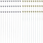 60PCS 3D Star Cake Toppers Golden & Silver Star Cupcake Topper Dessert Cake Decoration for Birhday Engagement Wedding Party