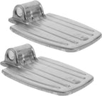 Thickened Metal Wheelchair Footrest Replacement with Extended Wide Footplate for Enhanced Stability Install Wheelchair Footrest Pads Suitable for Hospitals Nursing Homes and Home