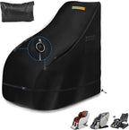 Massage Chair Cover Waterproof Outdoor，Heavy Duty 420D Massage Chair Full Body Covers with 13ft Fastening Windproof Buckle,Massage Chair Cover Protector with Drawstring，Reflective Handle & Storage Bag