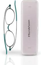 Flat Fold Air Reading Glasses With Patented Rolling Hinge Technology and Compact Case For Women and Men