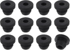 uxcell 24Pcs Rubber Grommets, Mount Dia 6mm ID 3.5mm Snap Firewall Hole Plug, Anti-Scratch Hole Cover Plug for Electrical Box Cable Wiring, Black