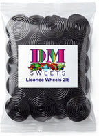 Black Licorice Wheels Candy 2 lb Bag – Soft Chewy Classic Twists Bulk Retro Snack Treats. Approximately 80 Wheels per Bag