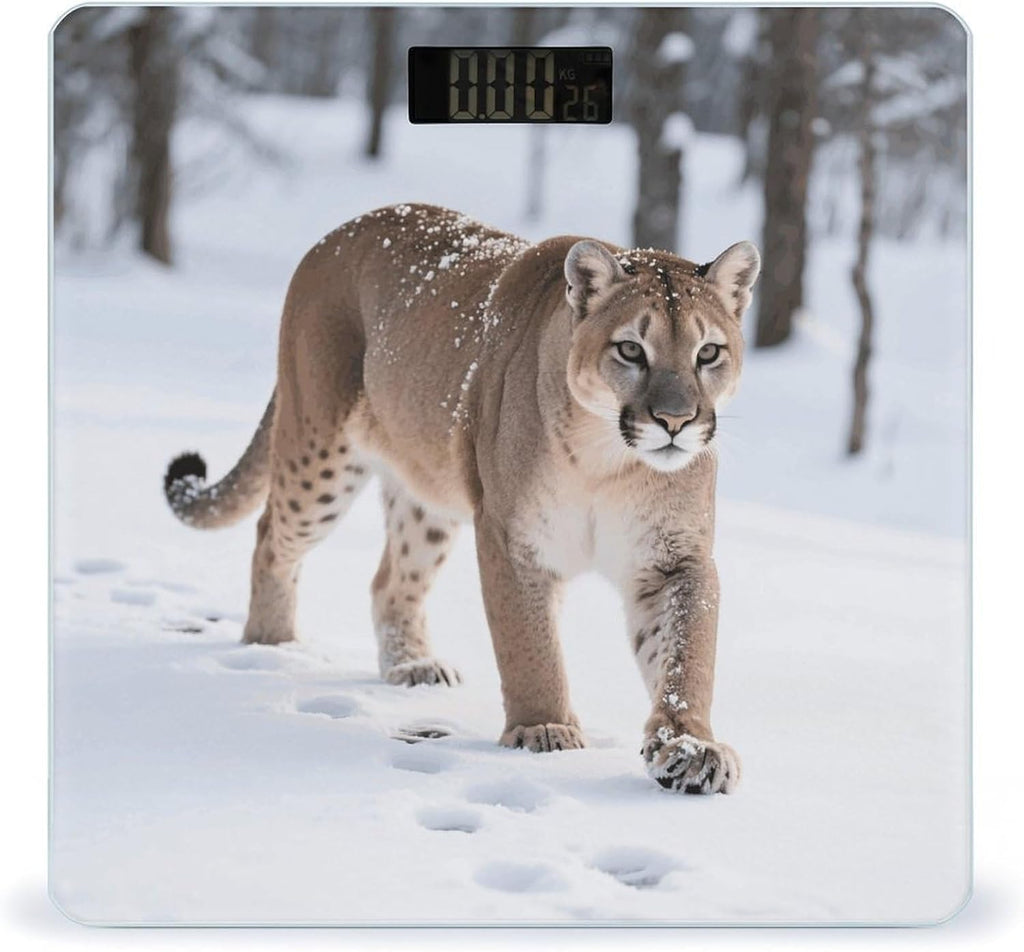 Mountain Lion Weight Scale for Body Weight Digital Bathroom Scale High Capacity Accurate Digital Weighing Scales and Easy-to-Read on Backlit LCD Display