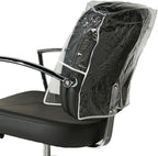 Betty Dain Salon Chair Cover, Protects Spa/Salon Chair Upholstery from Stains, Chemicals, Moisture, and Wear, Square, One Size Fits Most, Durable Vinyl, Clear
