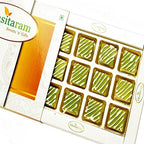 Ghasitaram Gifts Indian Sweets - Diwali Gifts - Diwali Sweets- Green Mango Bites 12 pcs